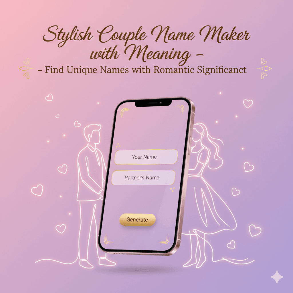Stylish Couple Name Maker with Meaning – Find Unique Names with Romantic Significance